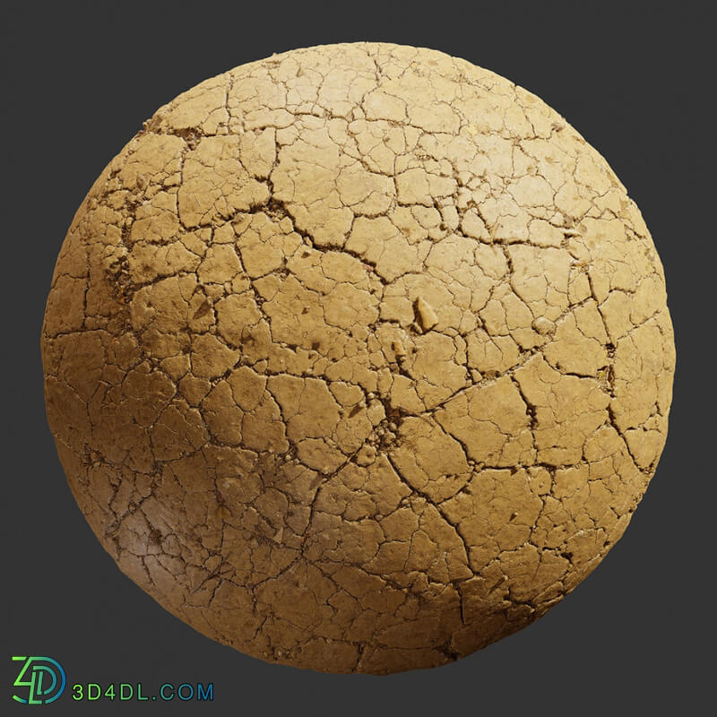 Poliigon Ground Mud Cracked _texture_ - - -004