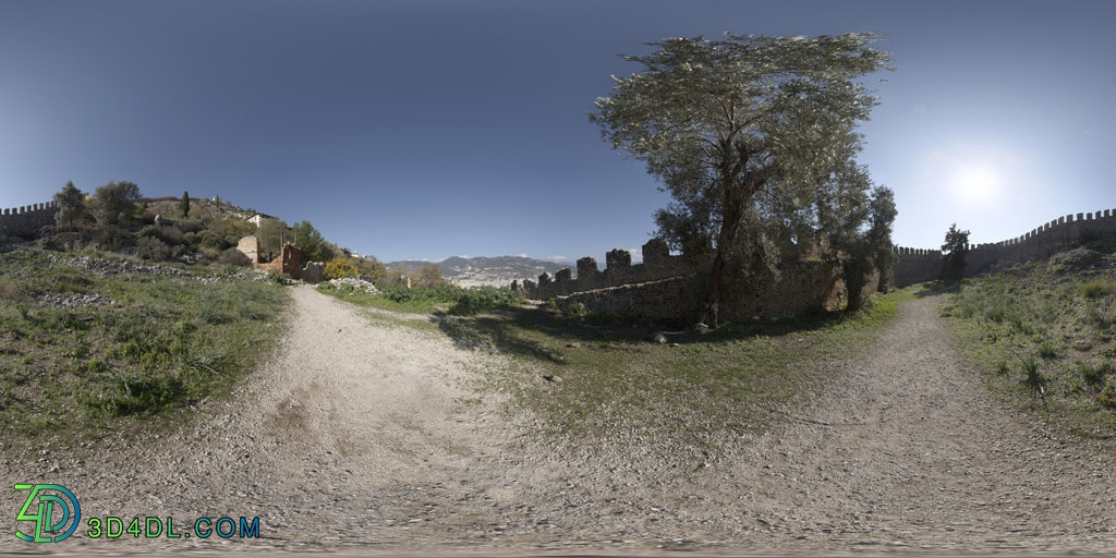 Poliigon Hdr Outdoor Alanya Castle Afternoon Clear _texture_ - - - - - -001