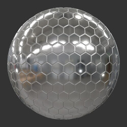Poliigon Metal Designer Wall Tiles Steel Honeycomb _texture_ - - - - - -001 