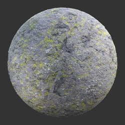 Poliigon Rock Spotty Moss _texture_ - - -010 
