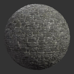 Poliigon Stone Bricks Black _texture_ - - -001 