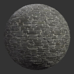 Poliigon Stone Bricks Black _texture_ - - -003 