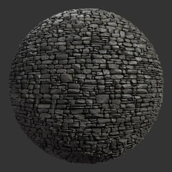 Poliigon Stone Bricks Black _texture_ - - -006 