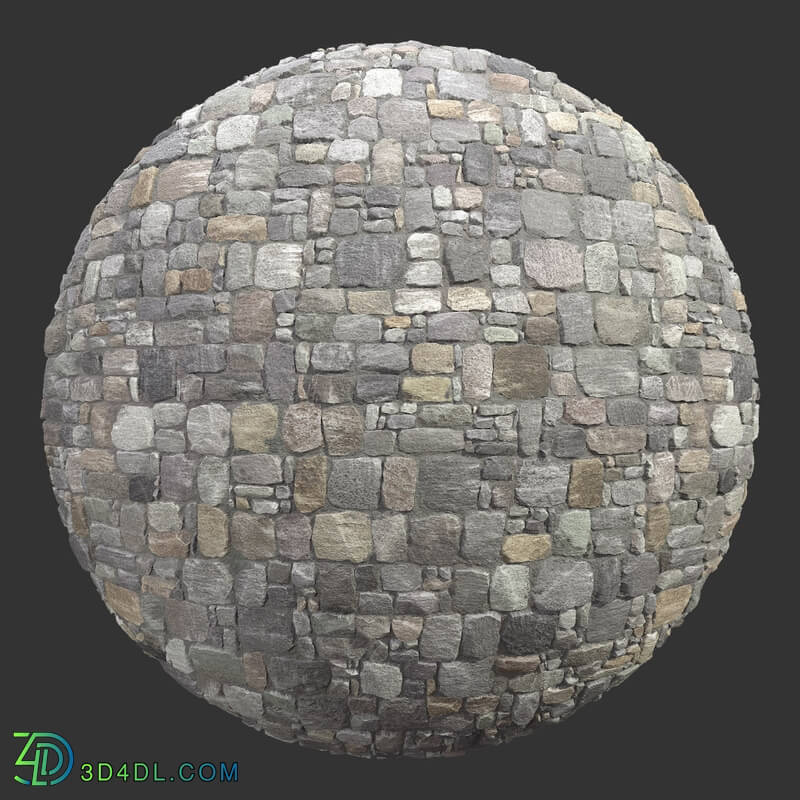 Poliigon Stone Bricks Mosaic _texture_ - - -008