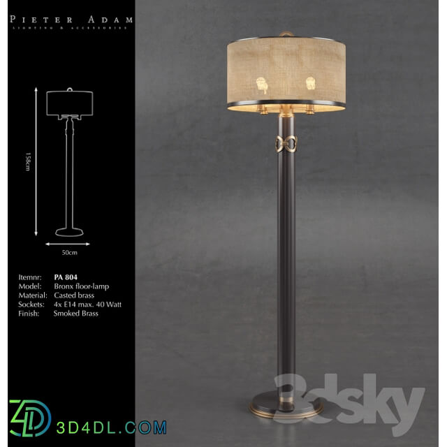 Pieter Adam Bronx Floor Lamp PA 804