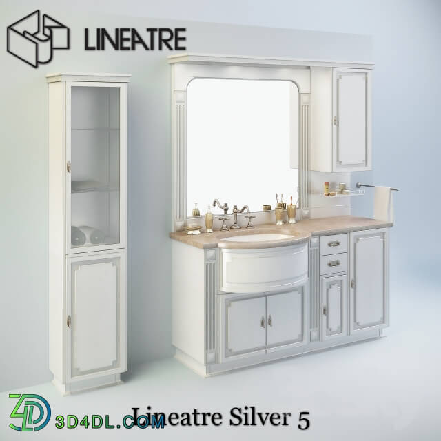 Bathroom furniture Lineatre Silver 5