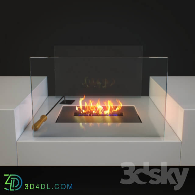 KARE 76146 Coffee Table Fireplace Tempore Coffee table KARE