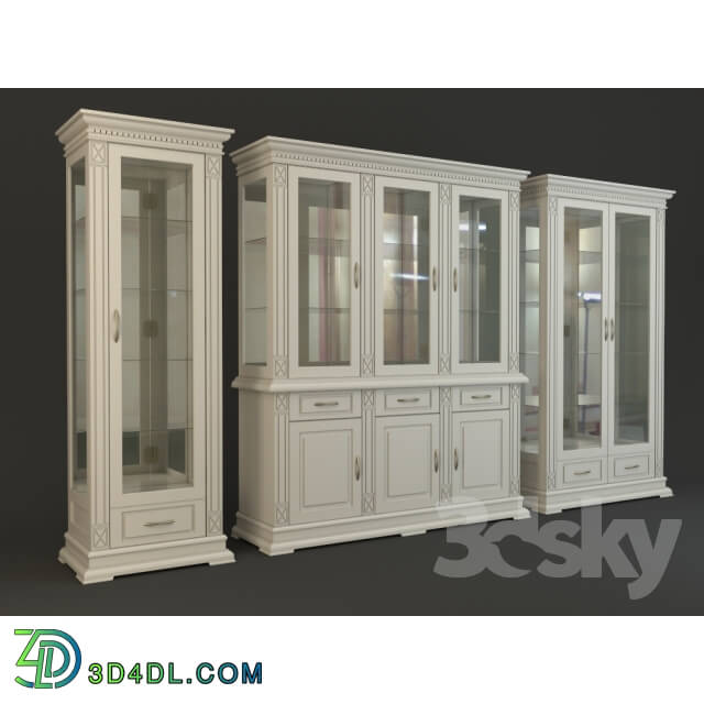 Wardrobe Display cabinets Cabinet with showcase