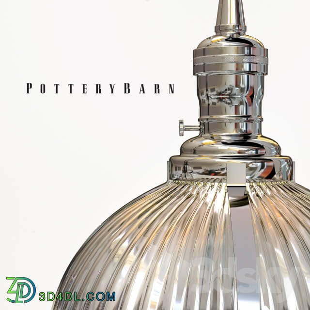 PB Classic Pendant Ribbed Glass