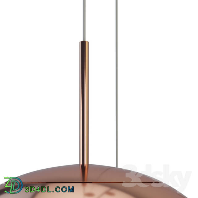 Copper Tall Pendant Pendant light 3D Models