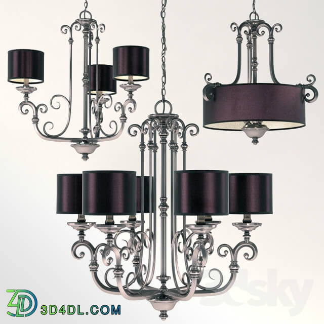 Chandeliers Savoy House a collection Midtown Vogue Pendant light 3D Models