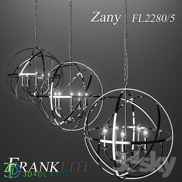 Chandelier Franklite Zany FL2280 5