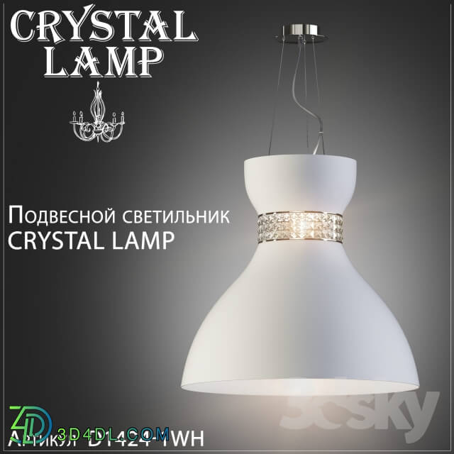 Hanging lamp Crystal Lamp Swim D1424 1WH bokal