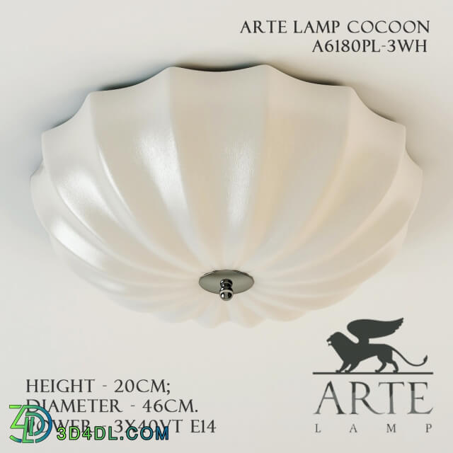 Ceiling light Arte Lamp A6180PL 3WH Cocoon