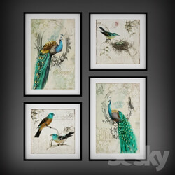 Collection of paintings quot The Birds quot  