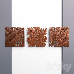 Other decorative objects Autumn Leaves Wall Panel Set  