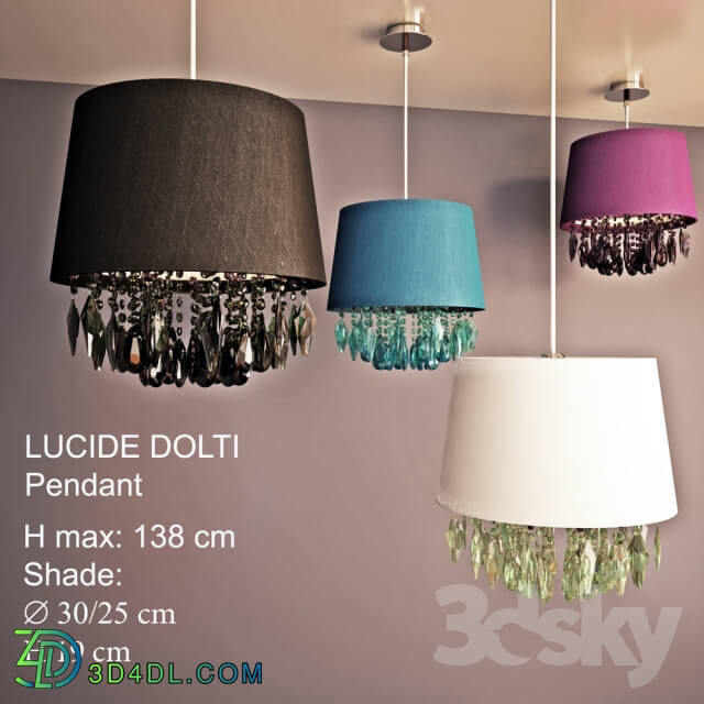 Hanging lamp Lucide Dolti Pendant light 3D Models