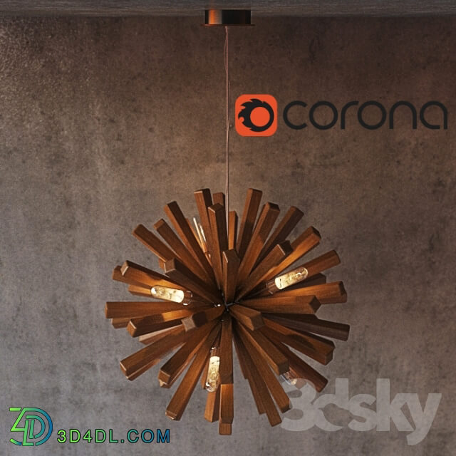 Wood design Sun Lamp