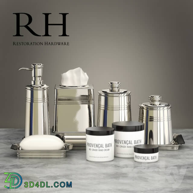 Set for bathrooms Restoration Hardware METAL APOTHECARY ACCESSORIES