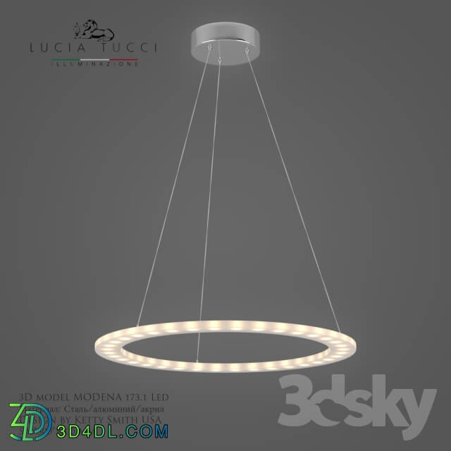 MODENA 173.1 Led Chandelier Pendant light 3D Models