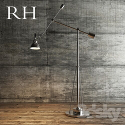Floor lamp RH Metal Silver 