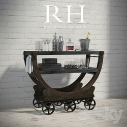 Other decorative objects VINTAGE WALLPAPER FACTORY BAR CART 