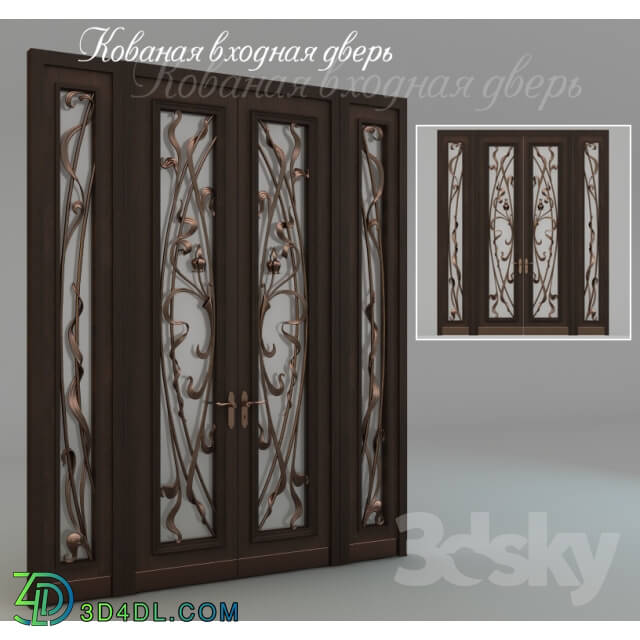 Wrought iron front door