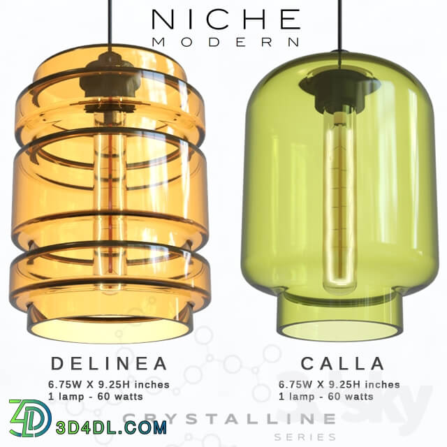 Pendant lights Niche Crystalline