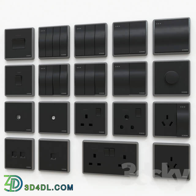 Miscellaneous Scneme wall switches sockets