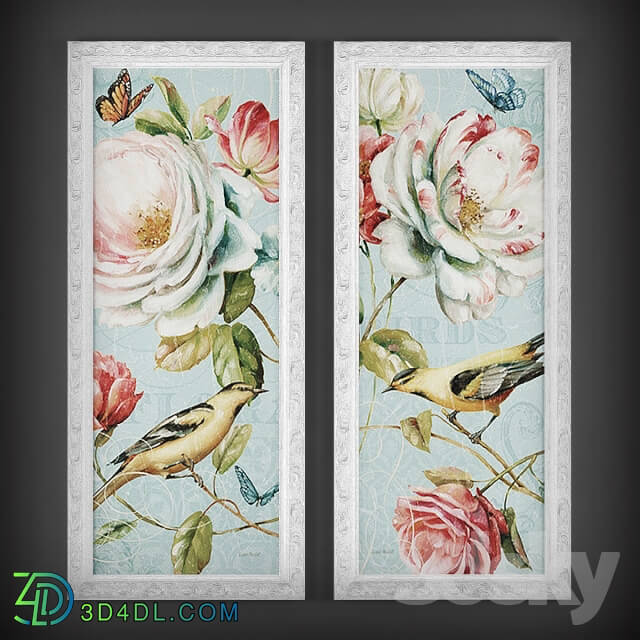 The collection of paintings quot Birds and Flowers quot 