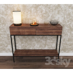 Console with decor 3D Models 