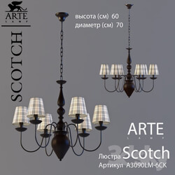 ARTE Lamp SCOTCH A3090LM 6CK Pendant light 3D Models 