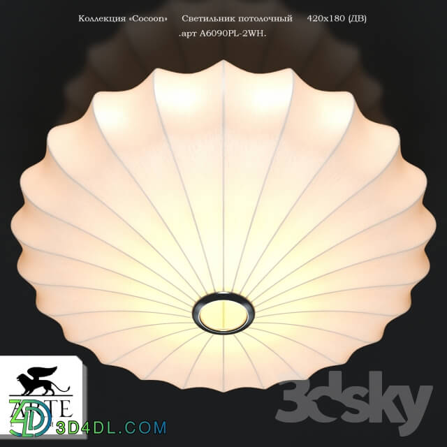 Arte Lamp A6090PL 2WH Cocoon Ceiling lamp 3D Models