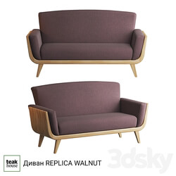 Replica Walnut sofa 