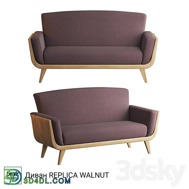 Replica Walnut sofa