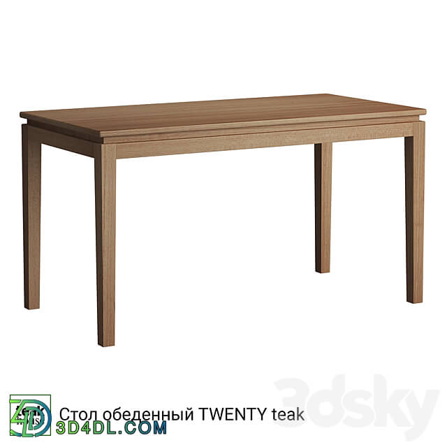 Dining table TWENTY teak