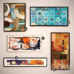 The picture in the frame 14 piece Collection 16 Abstract 
