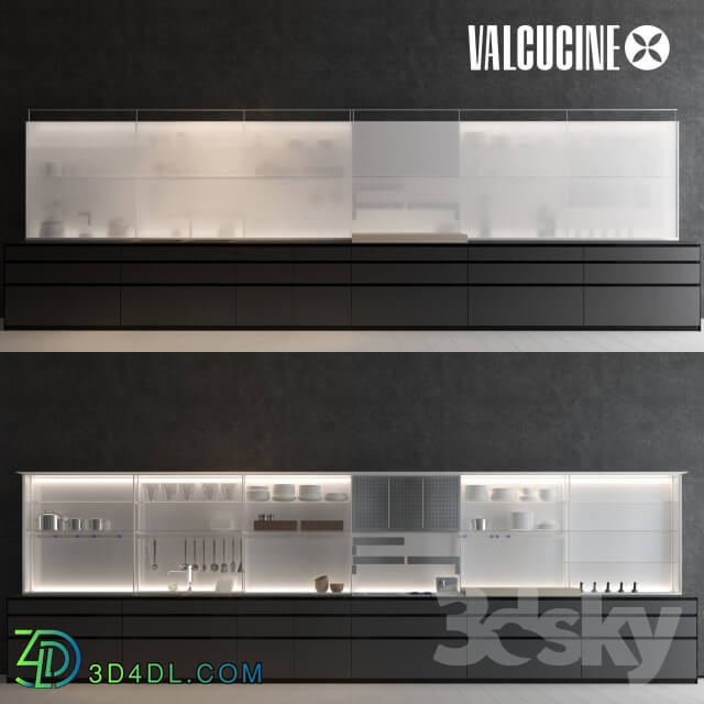 Kitchen valcucine Vitrum Cement