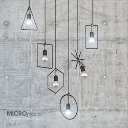 MICROmacro Geometry Made Easy Pendant light 3D Models 