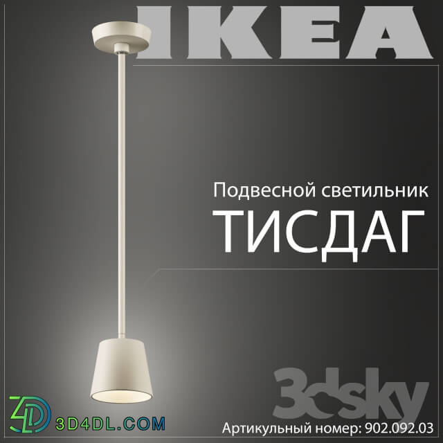 Ikea Tisdag 902.092.03 Pendant light 3D Models