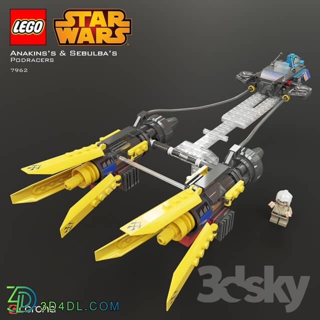 LEGO SW Anakin 39 s amp Sebulba 39 s Podracers