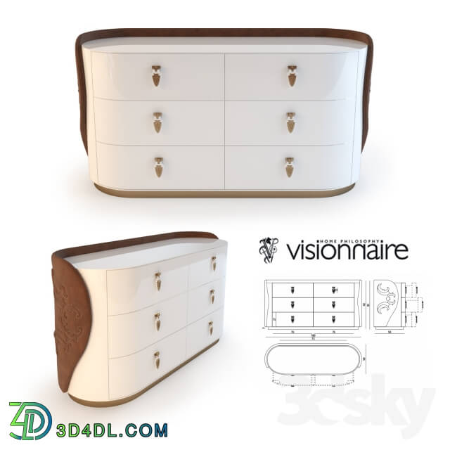 Sideboard Chest of drawer Visionnaire Alice Chest of drawers