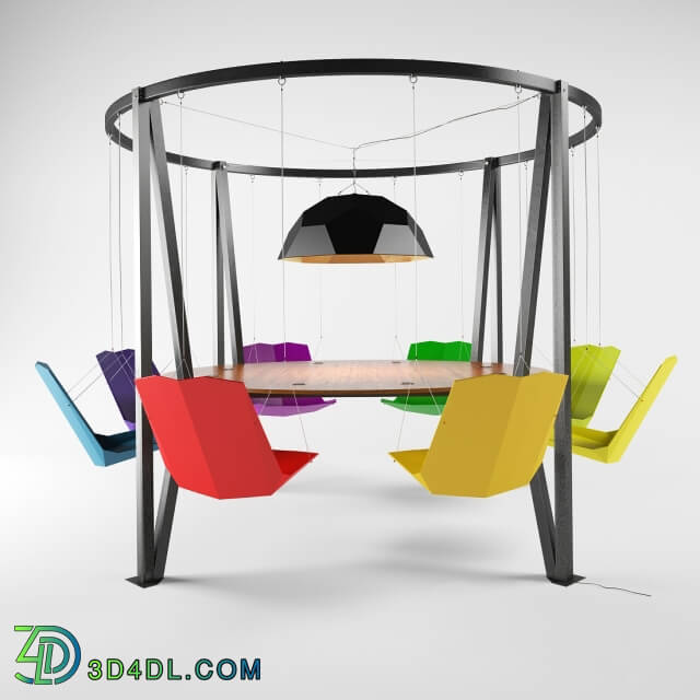 Table Chair King Arthur round swing table