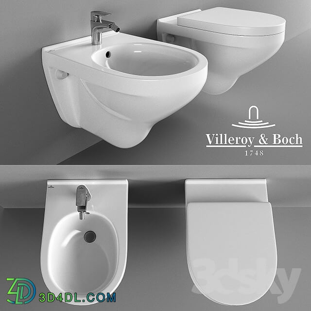 The toilet and bidet Villeroy Boch O 39 Novo