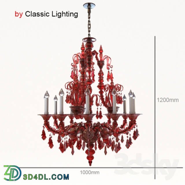 Chandelier Classic Lighting Pendant light 3D Models