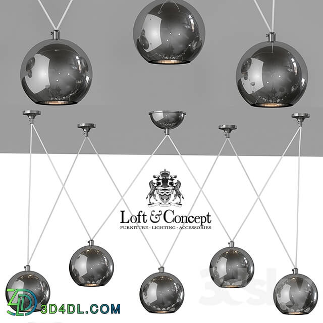 HANGING LAMP MULTISPHERE PENDANT SILVER 5