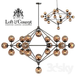 Chandelier Modo Chandelier 21 Globes Pendant light 3D Models 