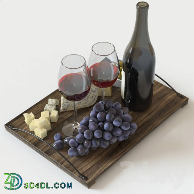 Red Wine amp Grapes set