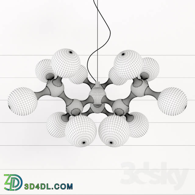 Hanging lamp Ideal Lux Nodi SP15 Bianco