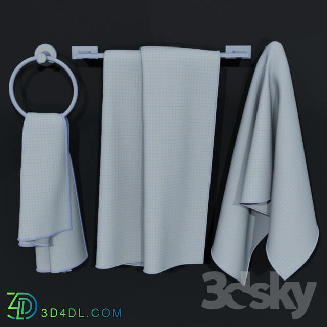 Towel on holders